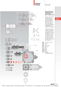 BALLUFF - Catalogue : Capteurs inductifs DC 3/4 fils, forme