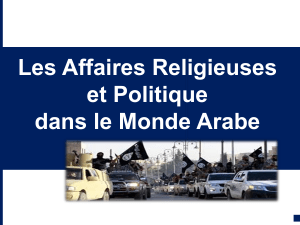 Les Affaires Religieuses et Politique dans le Monde Arabe