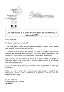 Evaluations mi CE2 livret de l`enseignant