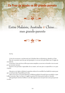 Entre Malaisie, Australie et Chine