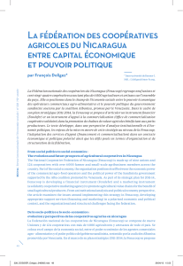La fédération des coopératives agricoles du Nicaragua