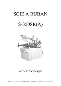 SCIE A RUBAN S-350SR(A)
