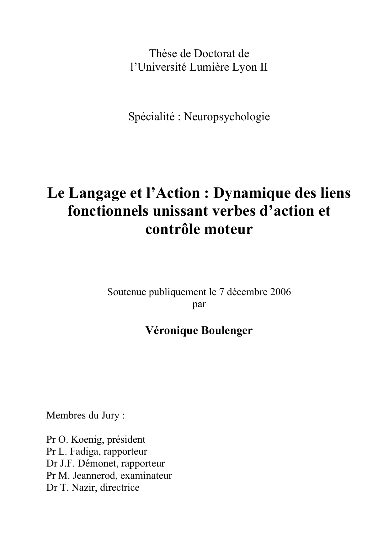 Le Langage Et Laction Dynamique Des Liens Ddl Lyon