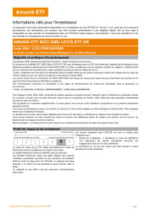 Informations clés pour l`investisseur AMUNDI ETF MSCI EMU UCITS