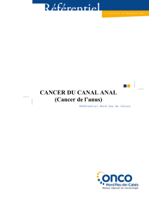 Cancer du canal anal (cancer de l`anus)