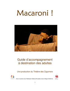 Macaroni - Théâtre des Zygomars