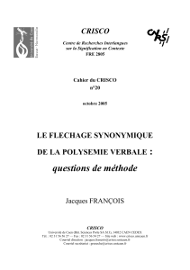 Cahier du Crisco n° 20