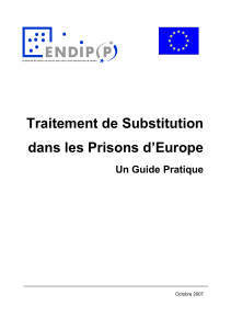 Traitement de Substitution dans les Prisons d`Europe