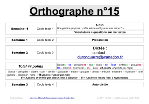 Orthographe n°15 - bla-bla cycle 3