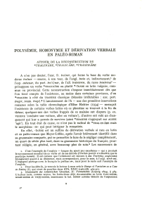 autour de la reconstruction de traginare, tragicare, traxinare