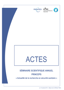 Actes du séminaire - PRINCEPS - Université Sorbonne Paris Cité
