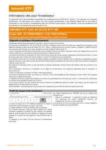 Informations clés pour l`investisseur AMUNDI ETF CAC 40 UCITS