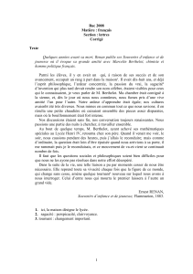 1 Bac 2008 Matière : français Section : lettres Corrigé