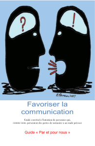 Favoriser la Communication (French PDF version)