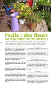 Facile : des fleurs