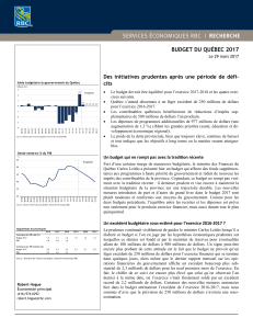 Budget du Québec 2017