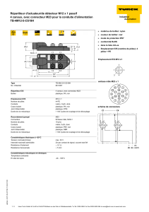 Répartiteur d`actuateur/de détecteur M12 x 1 passif
