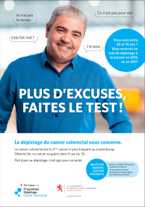 PLUs d`excUses, faites Le test - Plan National Cancer – Luxembourg