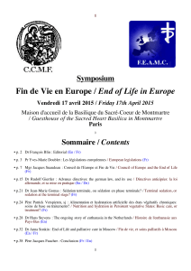 End of life in Europe Paris-Montmartre April 2015