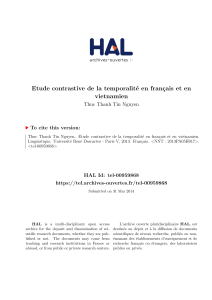 Etude contrastive de la temporalité en français et en - Hal-SHS