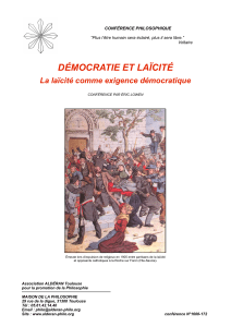 Democratie et laïcité