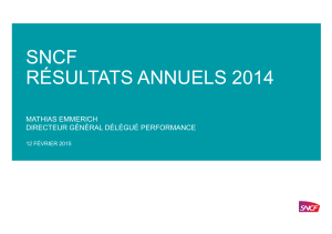 SNCF Résultats Annuels 2014 - Prés Presse