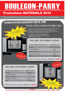 Promo Matériel 2016