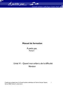 Quand mon enfant à de la difficulté