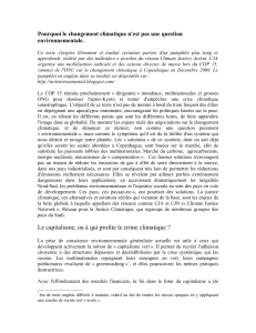 Le capitalisme, ou à qui profite le crime climatique ?