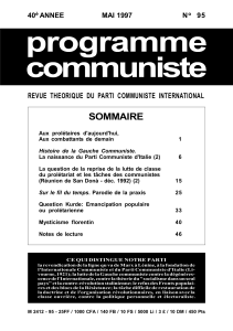 sommaire - Parti communiste international
