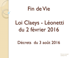 Loi CLays Léonetti - Centre Hospitalier de Crest