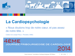 La cardiopsychologie - hôpital fribourgeois