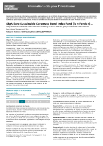 SSgA Euro Sustainable Corporate Bond Index Fund I