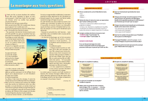 La montagne aux trois questions