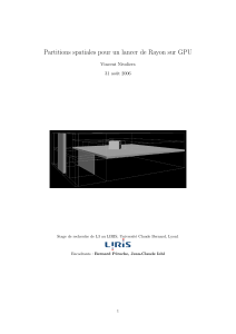 Partitions spatiales pour un lancer de Rayon sur GPU