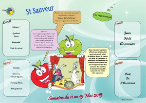 11 au 15 Mai 2015 St Sauveur
