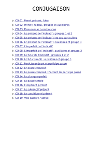 Conjugaison Cycle 3