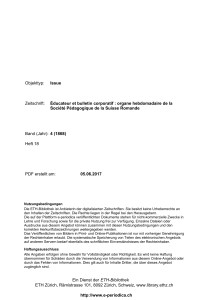 Objekttyp: Issue Zeitschrift: Éducateur et bulletin - E