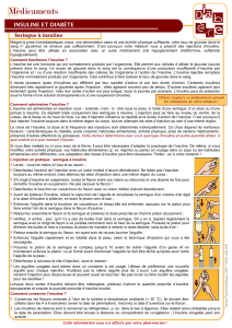 Insuline et diabète - Injection avec une seringue DOWNLOAD