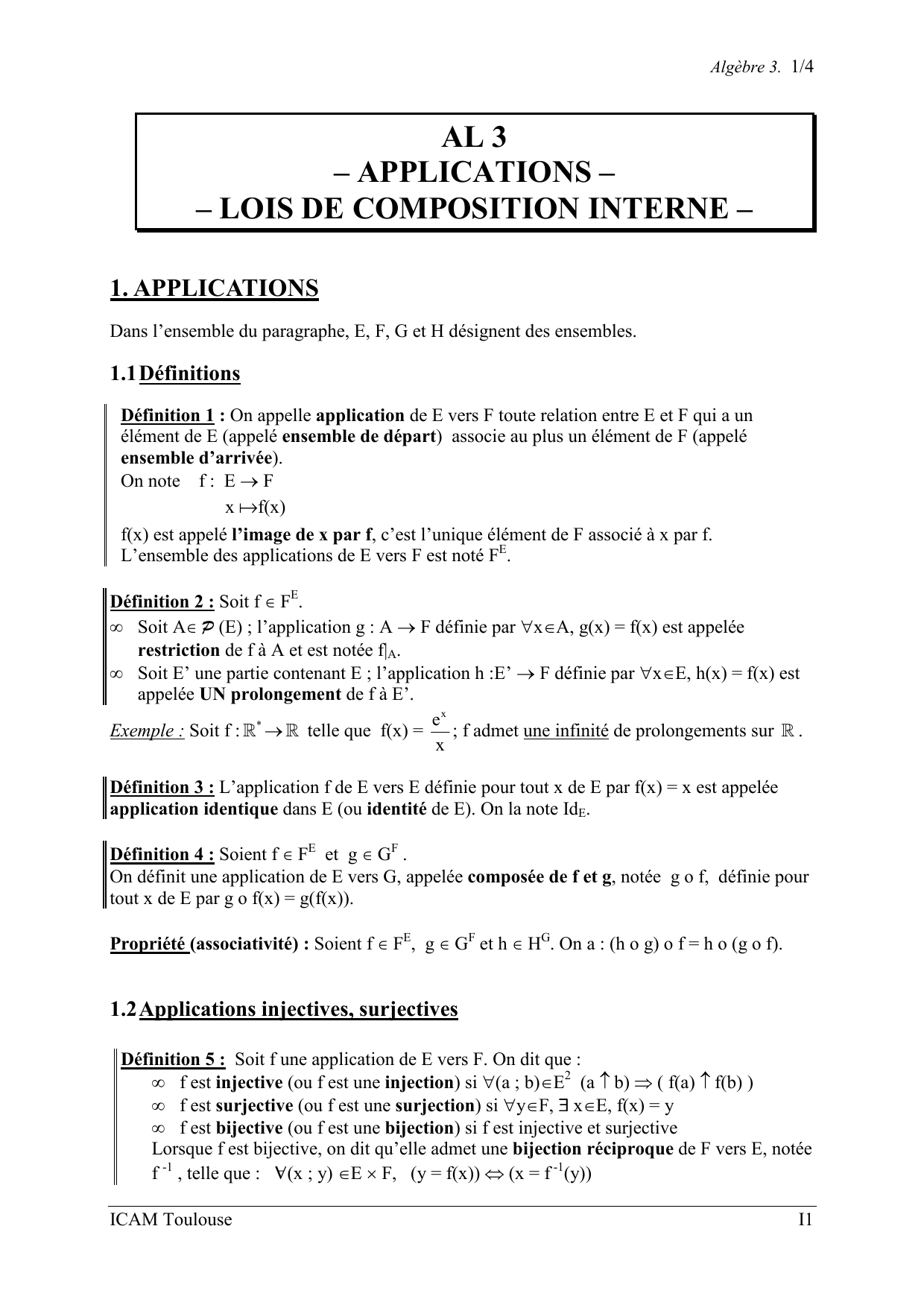 Al 3 Applications Lois De Composition Interne