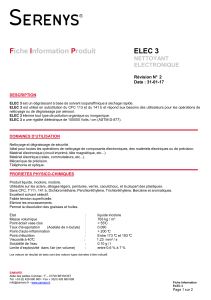 Fiche Information Produit ELEC 3