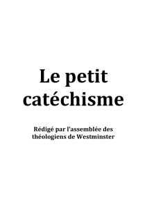 Le petit catéchisme de Westminster
