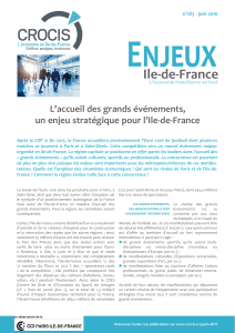 L`accueil des grands &eacute;v&eacute;nements, un enjeu