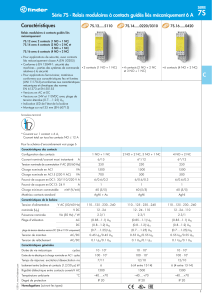 Relais modulaires à contacts guidés liés mécaniquement 6 A