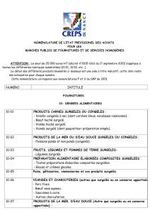 Nomenclature - CREPS de Lorraine