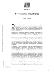 Psychanalyse (industrielle)