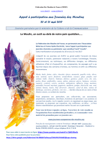 Appel à participation aux Journées des Moulins 20 et 21 mai 2017