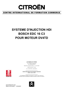 systeme d`injection hdi bosch edc 16 c3 pour moteur