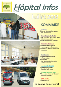 Journal 2012 juillet - Hôpital Départemental de Felleries