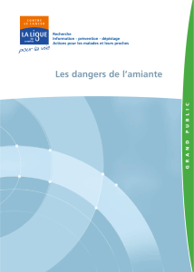 Les dangers de l`amiante